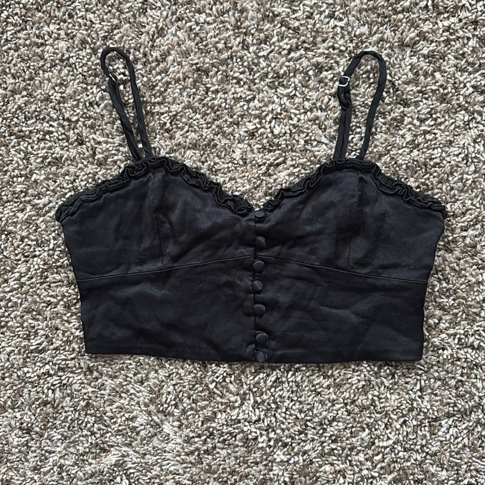 Black Zara Crop Top